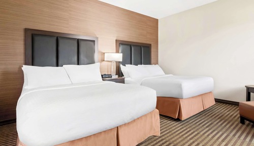 Standard Room, 2 Queen Beds, Non Smoking, Refrigerator & Microwave