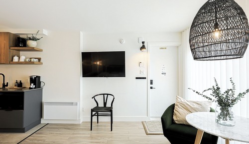 Design Studio, 1 Queen Bed, Kitchen, Lake View