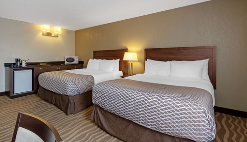 Standard Room, 2 Queen Beds, Non Smoking, Refrigerator & Microwave