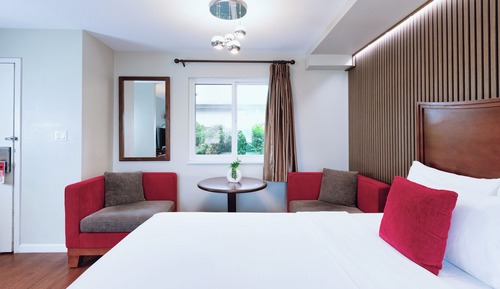 Double Room, 2 Double Beds, Kitchenette