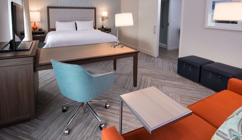 Studio Suite, 1 King Bed, Accessible, Smoking (Roll-In Shower)