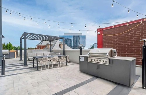 Kitchener Condo | Union Towers Condo with City Views and Patio