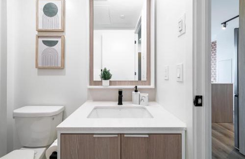 The Queensway Apartment | Stylish 1BR Suite near Sherway Gardens Balcony
