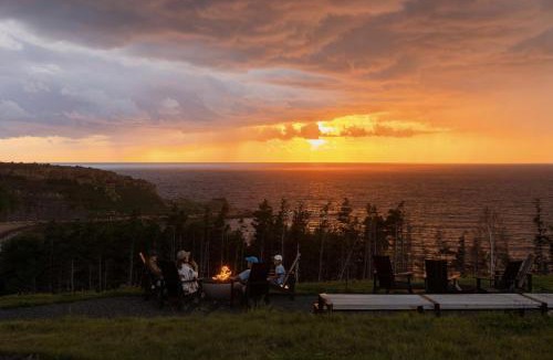 Inverness County House | Birch - Luxury Oceanview Cottage with Hot Tub & Private Beach Access near Cabot Trail