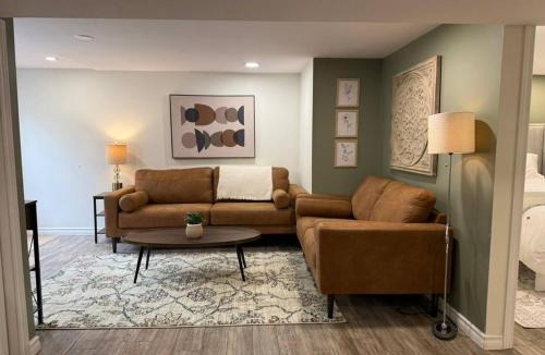 Brantford Apartment | Modern 2BR Retreat w Heated Floors-Gazebo