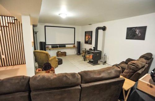 Kemble House | Modern Rustic Home with Wood Stove & Pool Table