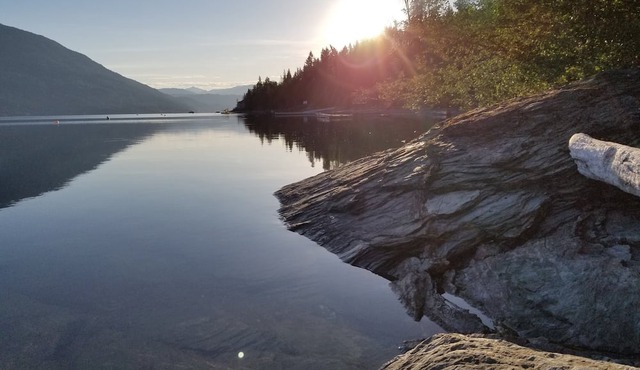 Perch, a canvas cottage with lake views and lake access. Glamping at its finest.