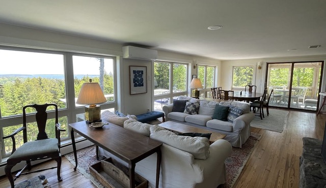Incredible views overlooking Southwest Harbor and beyond.