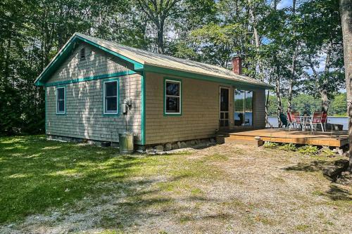Cozy lakefront cabin with amazing views, deck, firepit, & water access in Otis