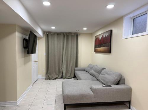 Luxury suit Walkout Basement with open Patio