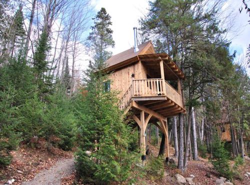 Les Cabanes du Trappeur avec spa et sauna